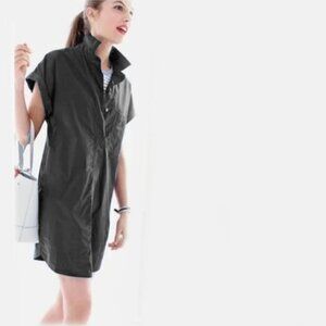 J. Crew Black Label Cotton Cap Sleeve Shirt Dress Style C4230